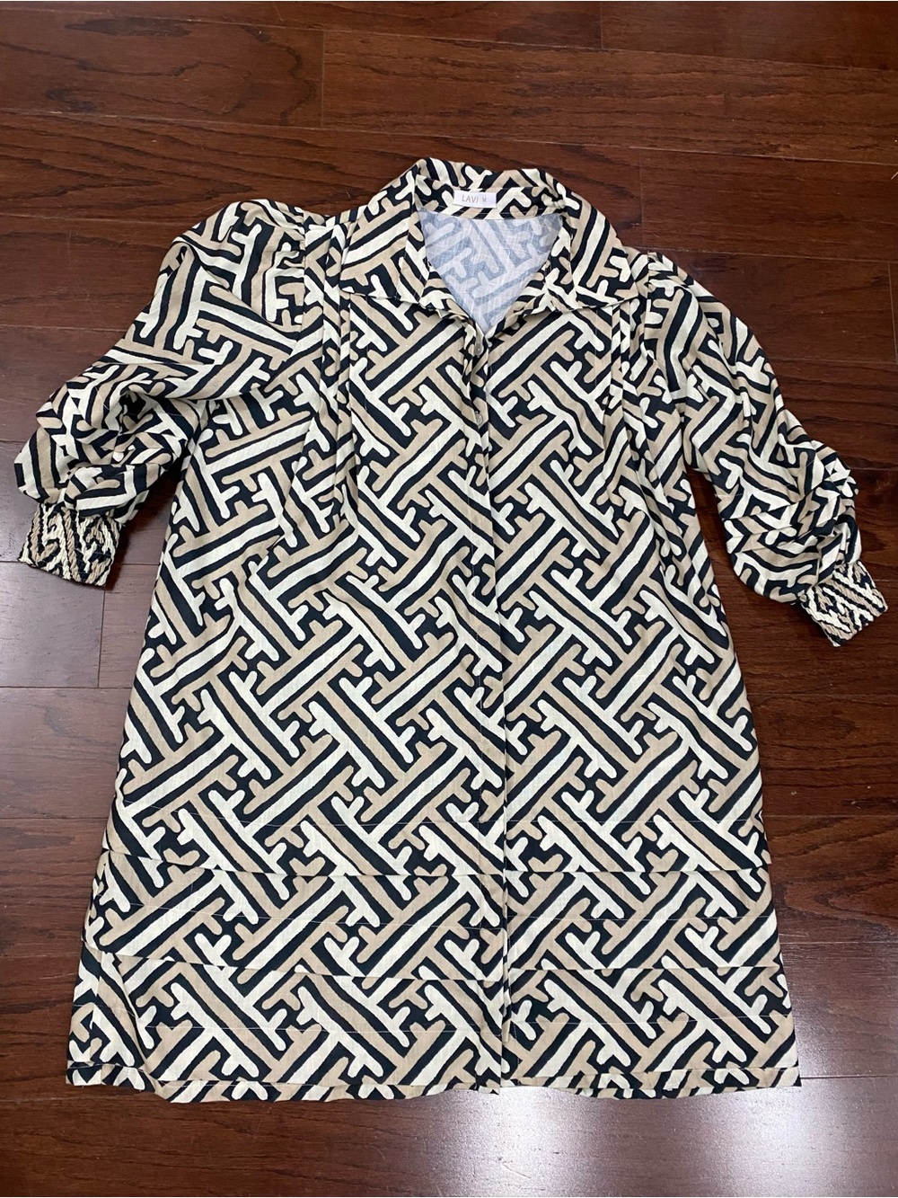 LAVI Dress Woman Geometric Print Size M